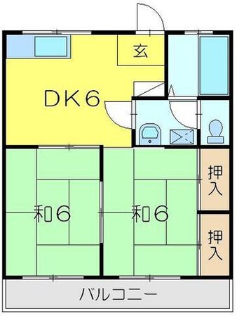 ファミール北上の物件間取画像